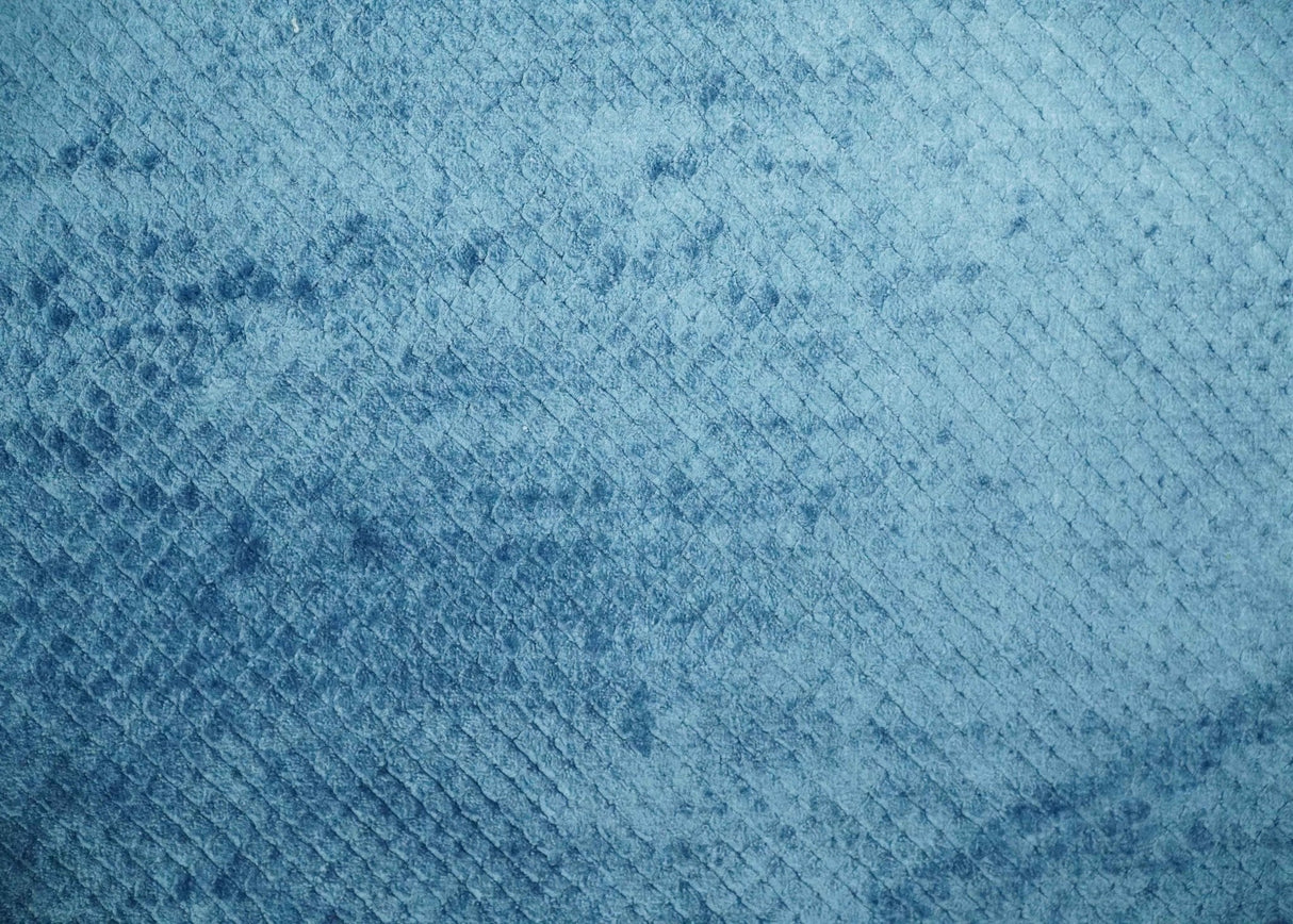 Modern Geometrical Cross Square Hand Made 2x3 Aqua Blue Art silk Area Rug-Area Rug-Parc Decor