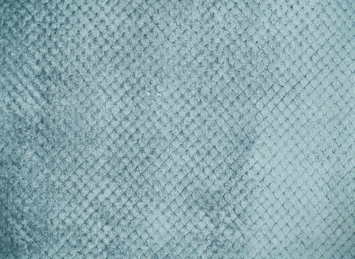 Modern Geometrical Cross Square Hand Made 2x4 Aqua Blue Art Silk Area Rug-Area Rug-Parc Decor