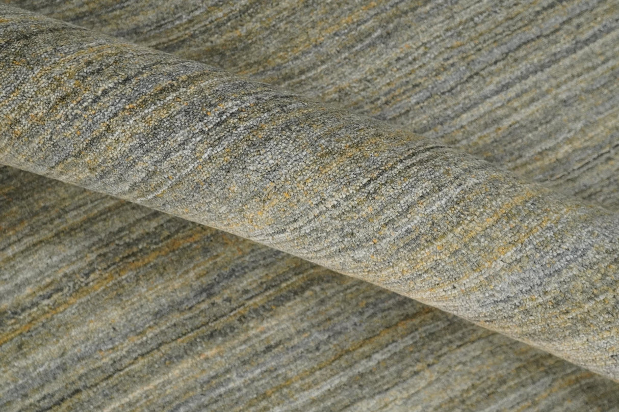 Modern Shaded Beige 5x7 Blended Bamboo Silk Hand Woven Area Rug