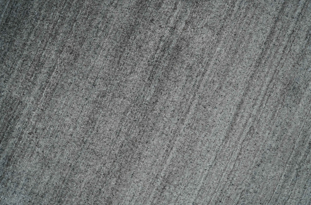 Modern Solid Gray Shaded 5x7 Blended Wool Hand Woven Area Rug