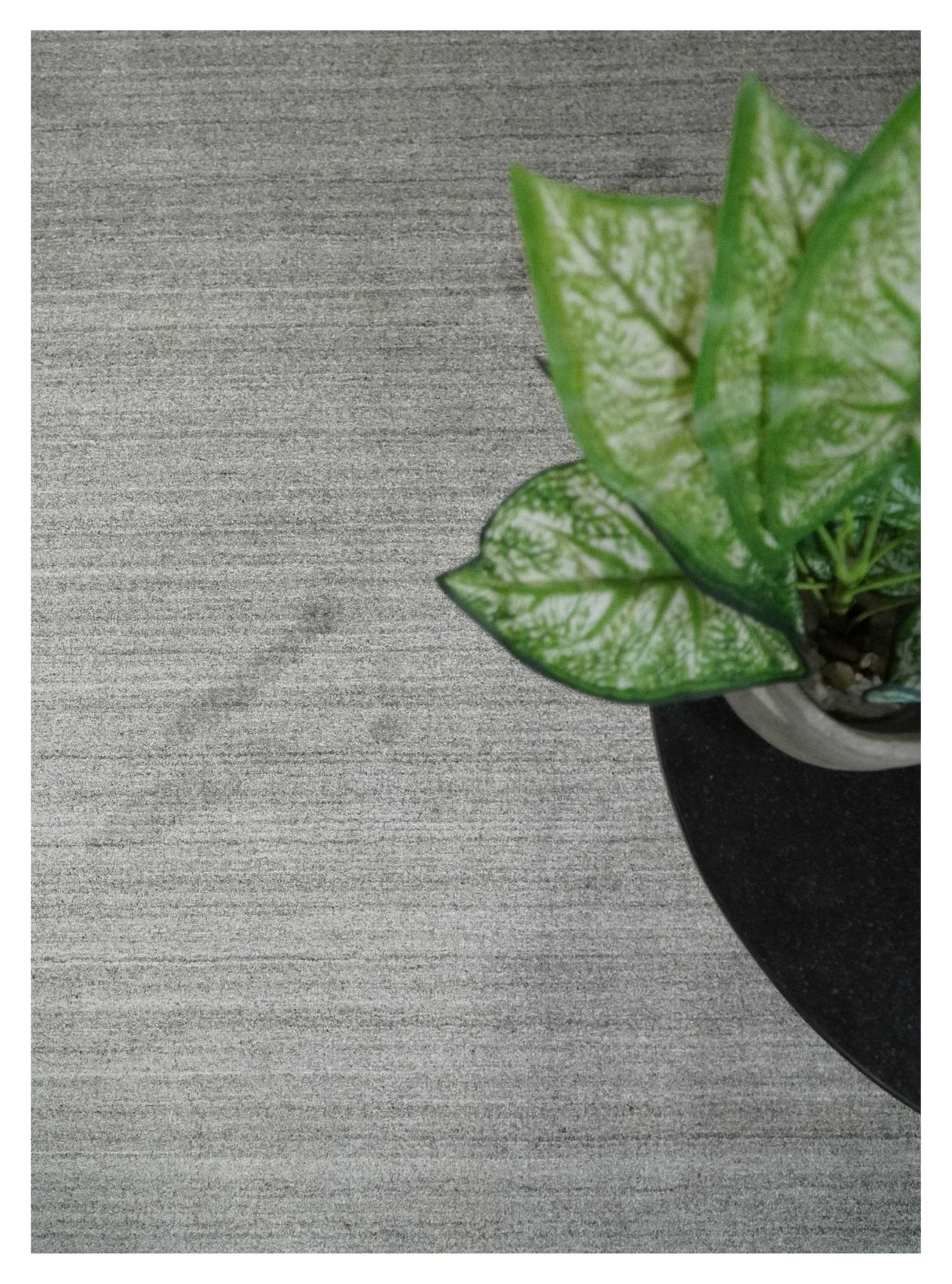 Modern Solid Shaded Gray 5x7 Blended Wool Hand woven Area Rug