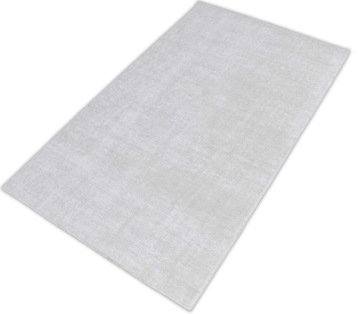 Modern Solid White Hand Made Textured Wool Area Rug