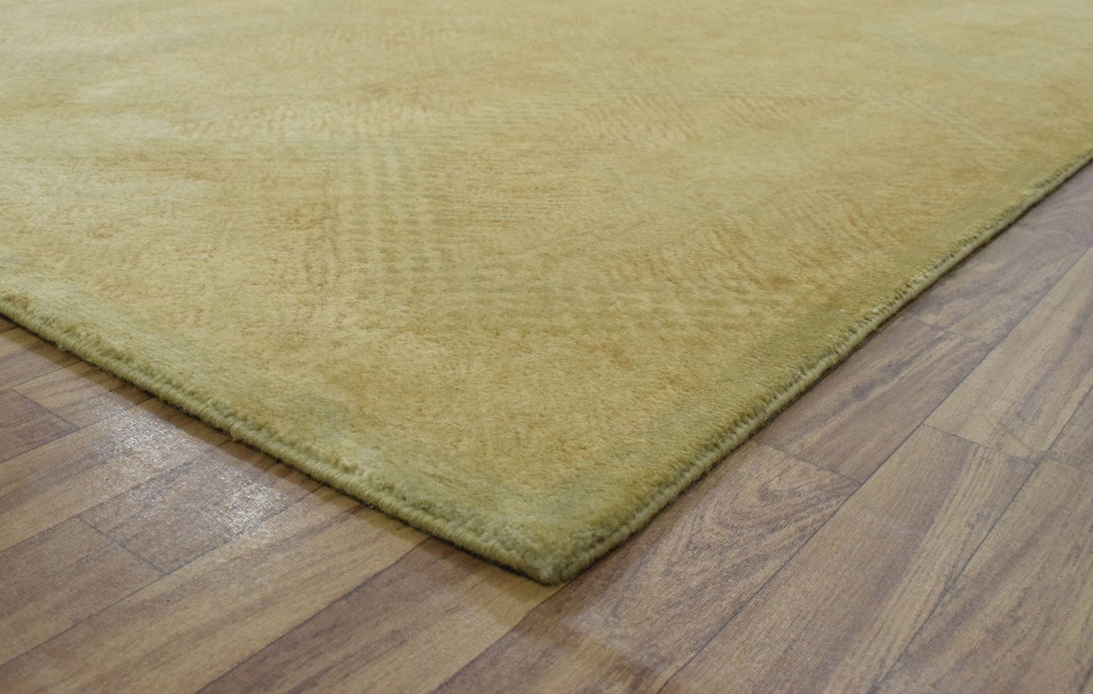 Modern Style Gold Hand Tufted Wool 5x8 Area Rug