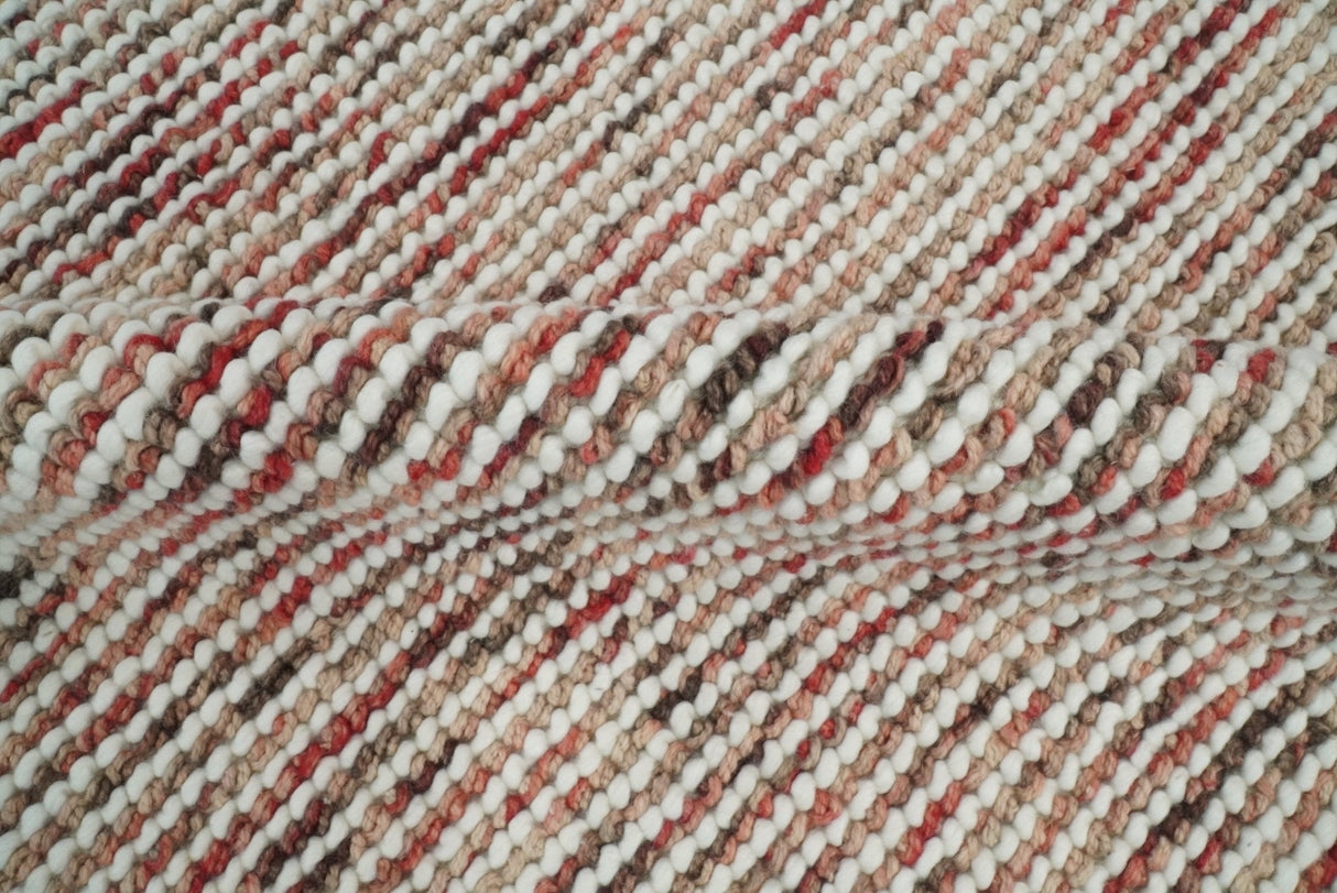Modern Style Multicolor Hand Made Wool Area Rug