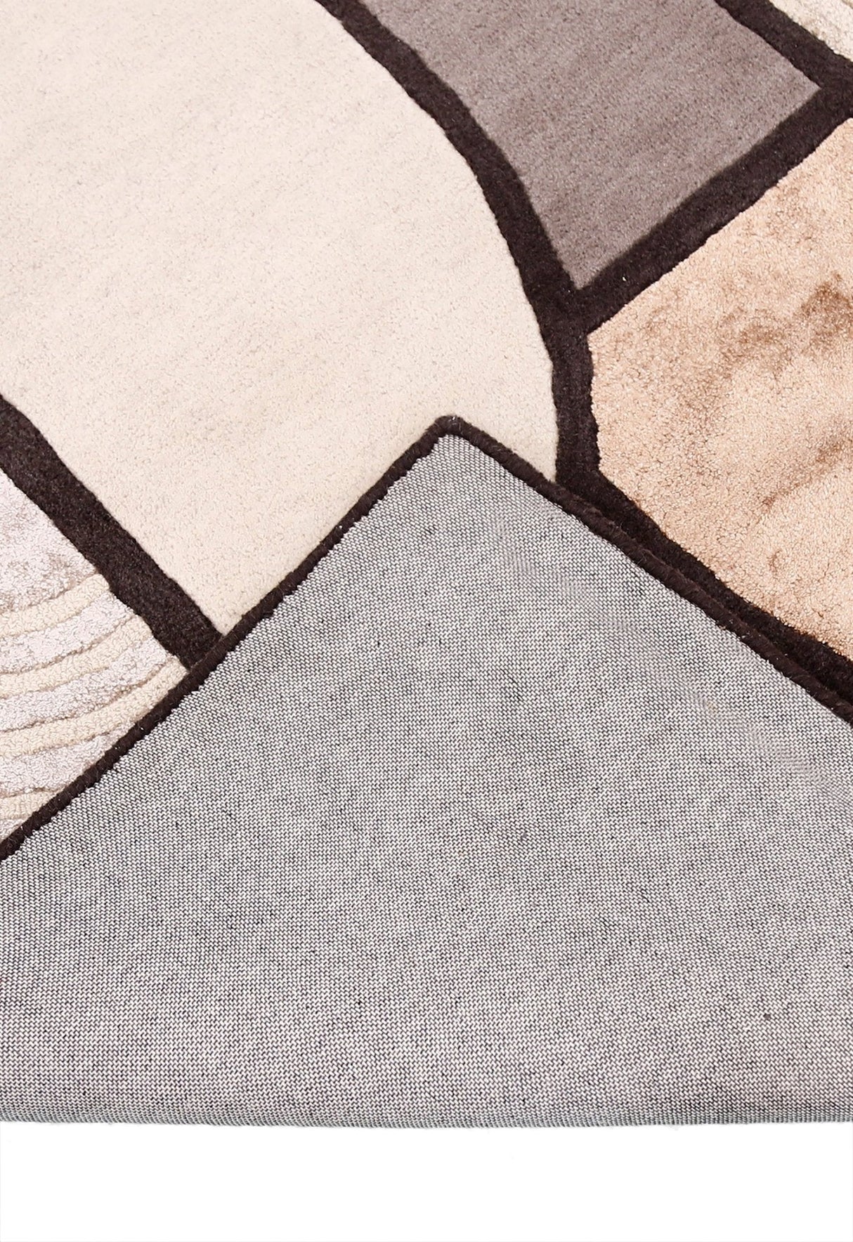 Modern Urban Beige Hand Tufted 5x8 Wool Area Rug