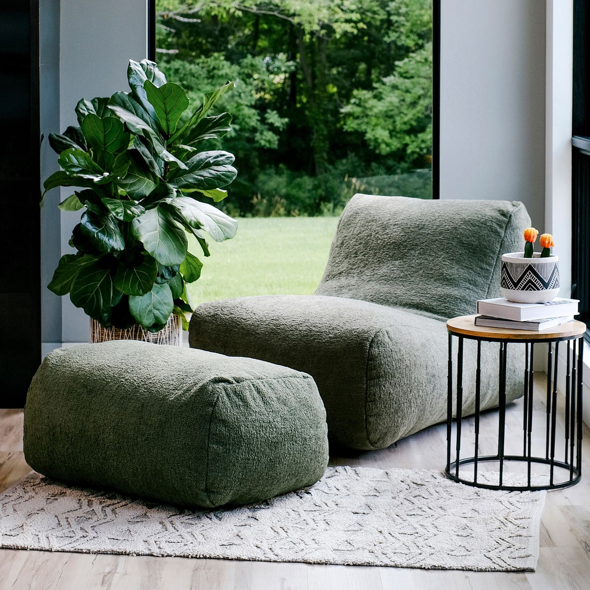 Modora® Lounger and Ottoman Bundle