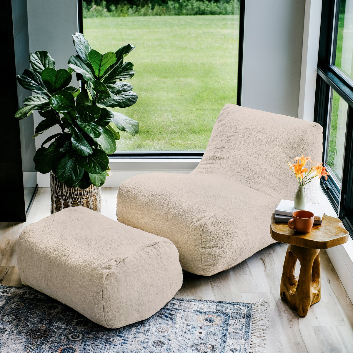 Modora® Lounger and Ottoman Bundle