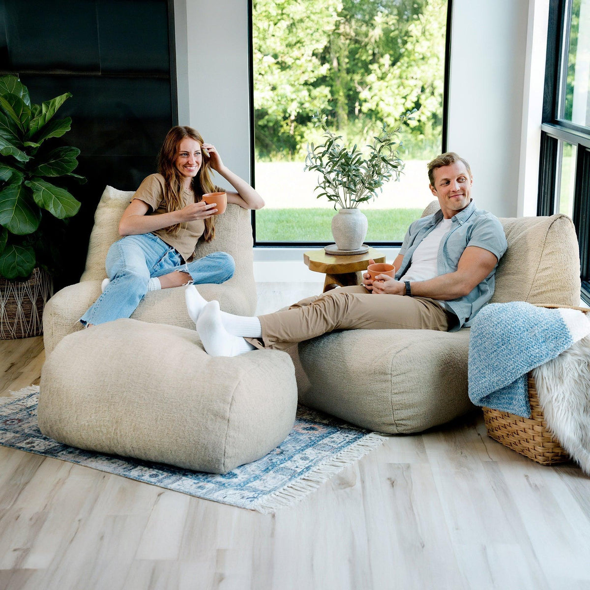 Modora® Lounger and Ottoman Bundle