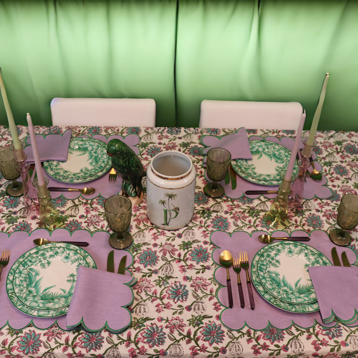 Monsoon Verdant Dinner Plate - Case of 12 Plates (+3 Bonus Plates)-Dinner Plate-Parc Decor