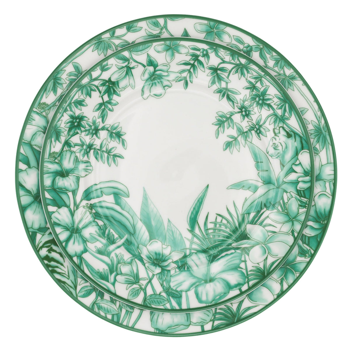 Monsoon Verdant Dinner Plate - Set of 4 (+1 Bonus Plate)-Dinner Plate-Parc Decor