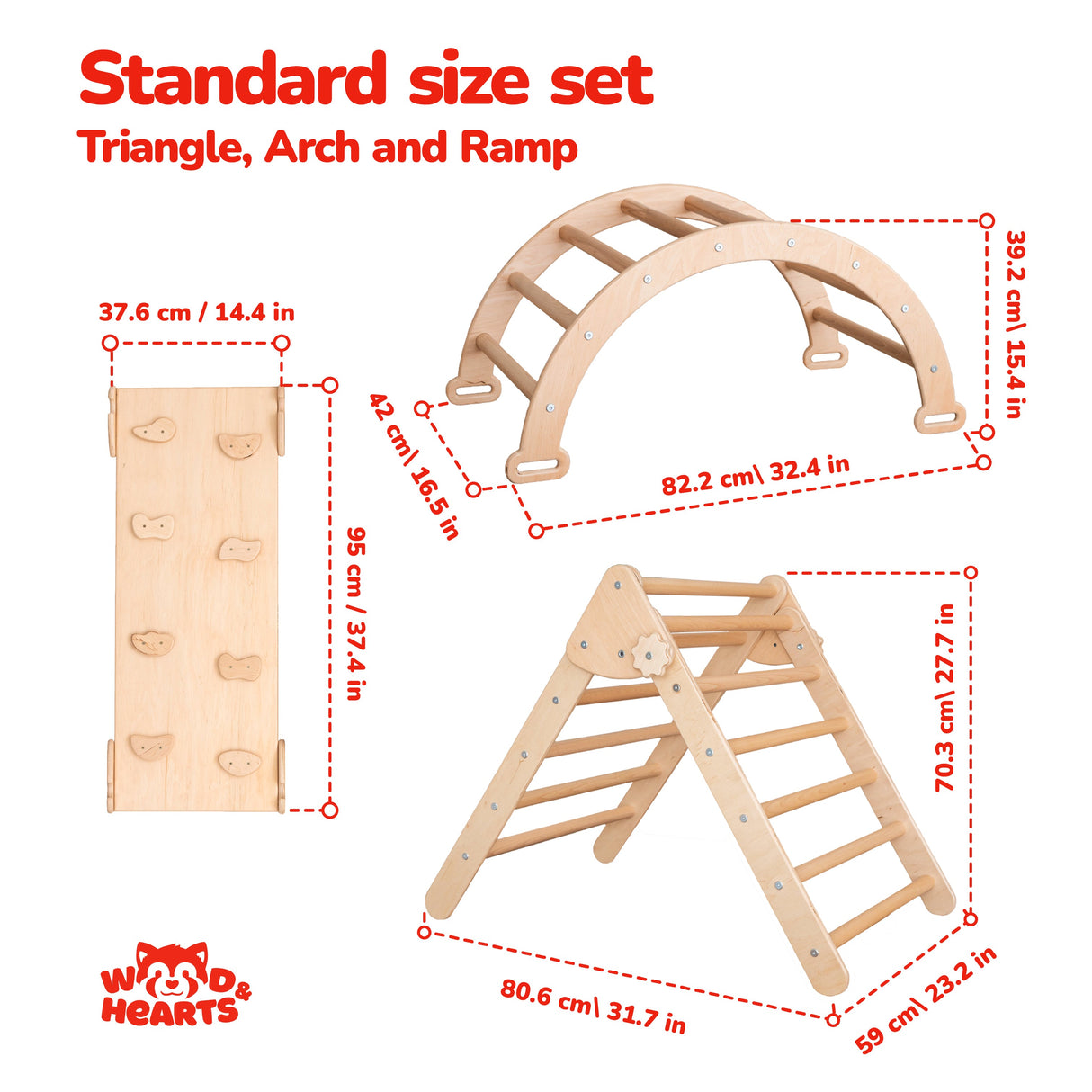 Montessori Climbing Gym with Cushion-Climbing Set-Parc Decor