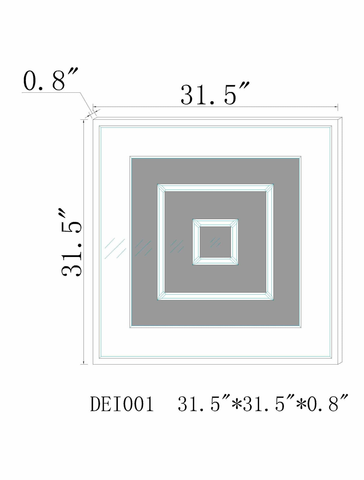 Morgandale Mirror - Clearance-Mirrors-Parc Decor