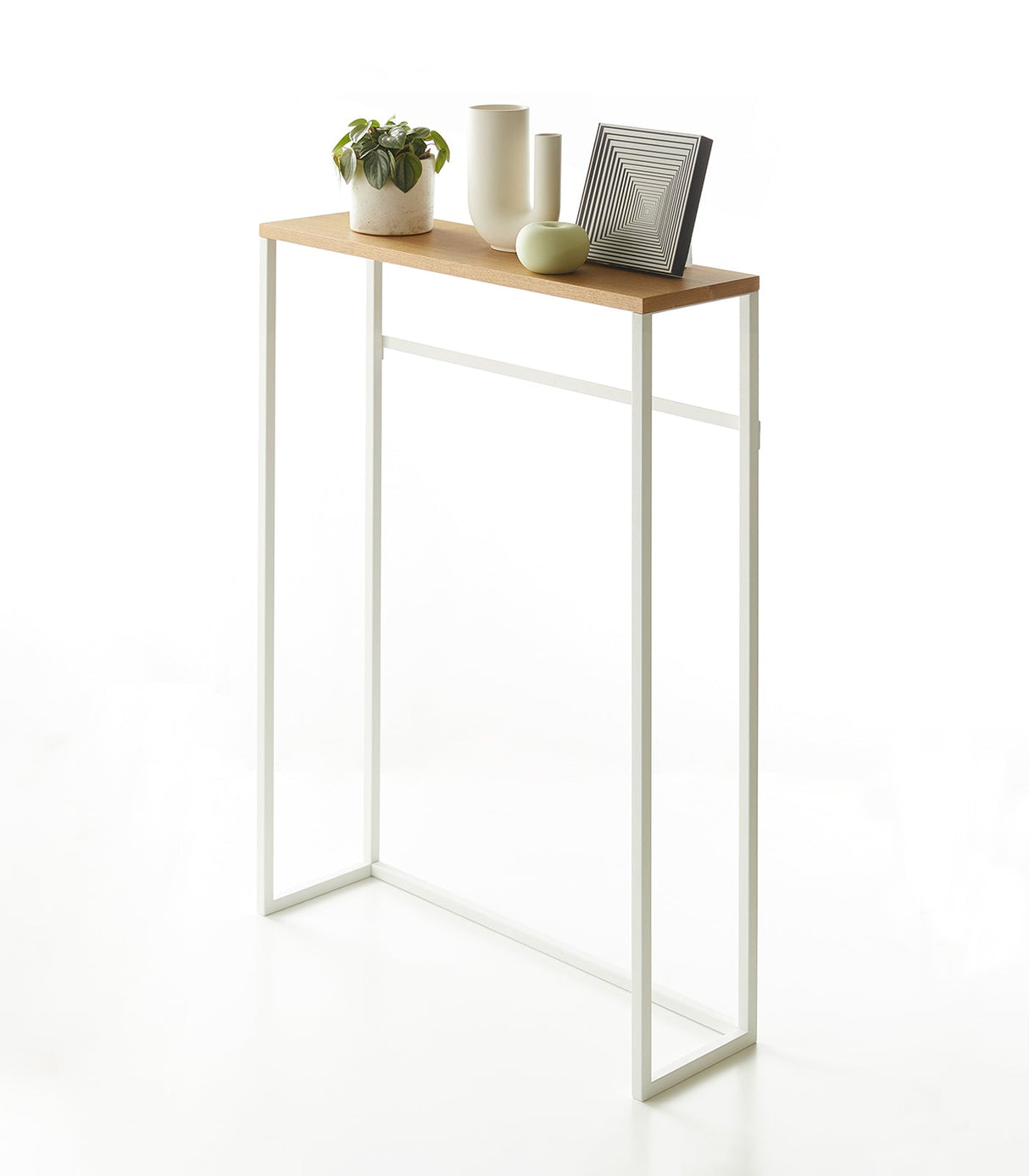 Narrow Entryway Console Table (32" H) - Steel-End + Side Tables-Parc Decor