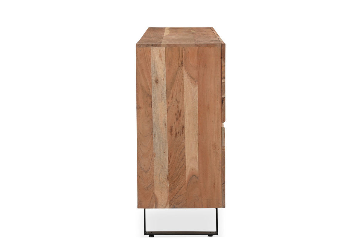 Natural Acacia Wood Live Edge Sideboard