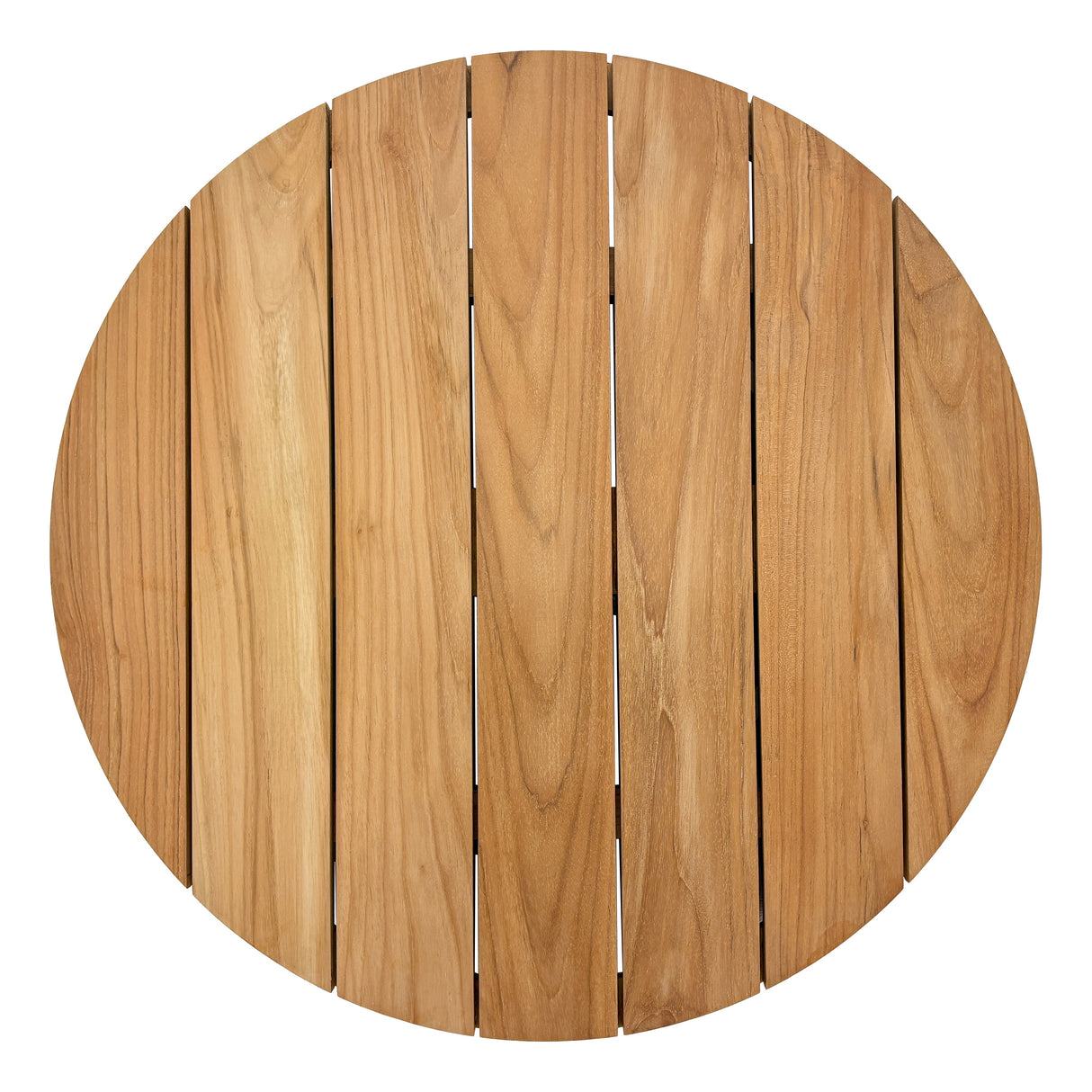 Natural Teak Slatted Lazy Susan 31"