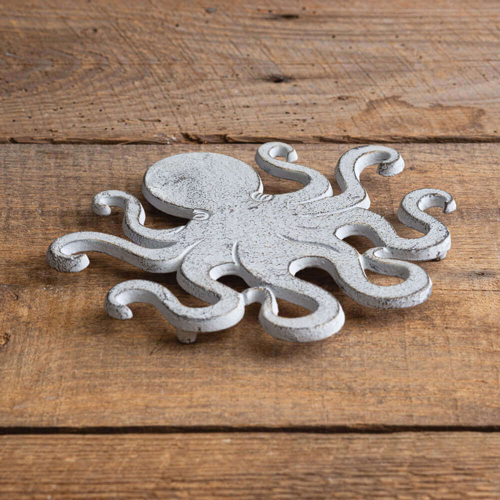 Nautical Octopus Trivet in Metal (Set of 2)-Kitchenware-Parc Decor