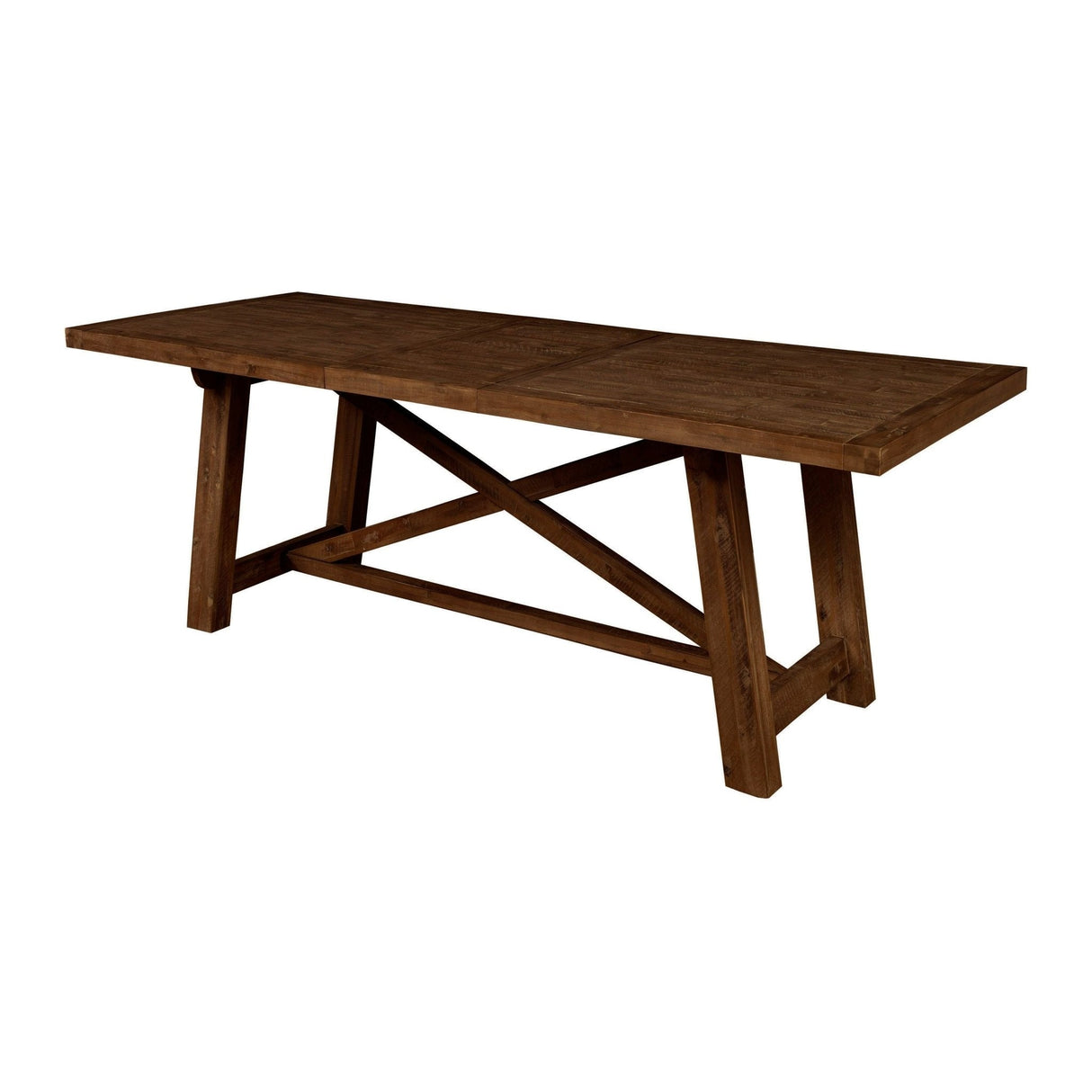 Newberry Rectangular Dining Table, Medium Brown-Dining Tables-Parc Decor