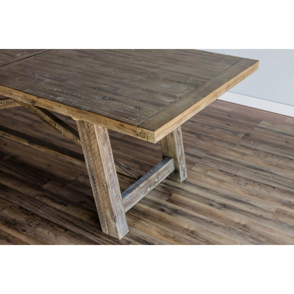 Newberry Rectangular Dining Table, Weathered Natural-Dining Tables-Parc Decor