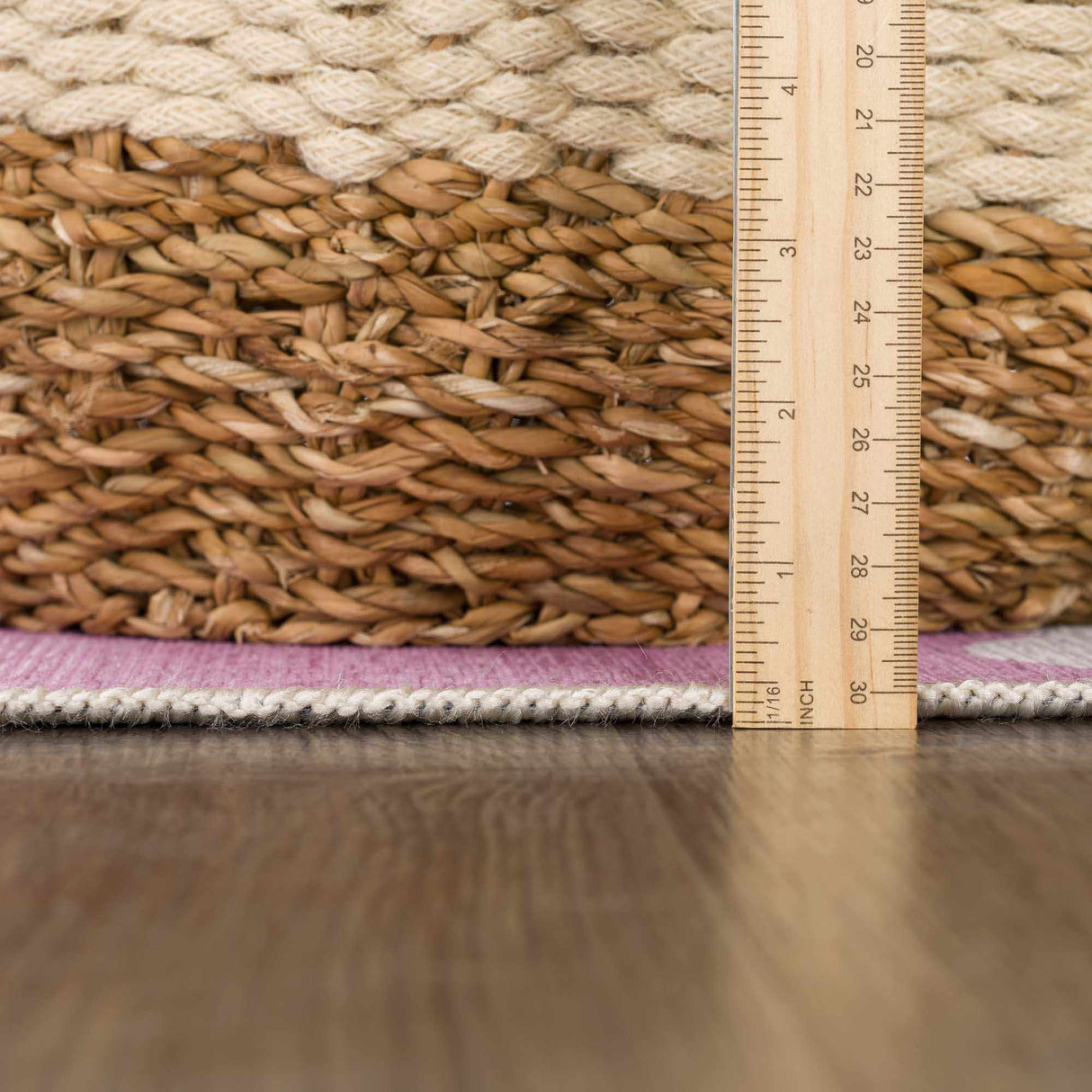 Nizar Pink Cloud Washable Kids Rug - Clearance-Rugs-Parc Decor