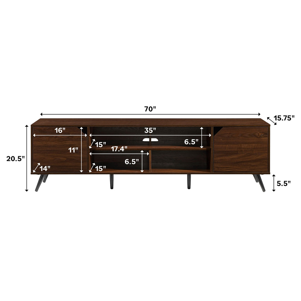 Noah Mid-Century Modern Angular TV Stand Collection