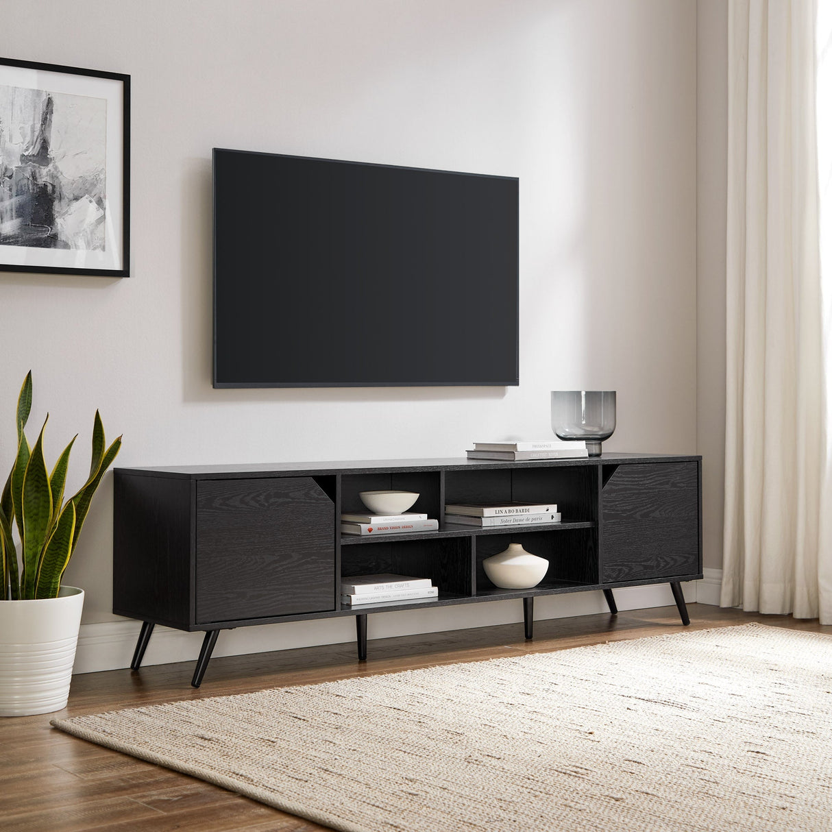 Noah Mid-Century Modern Angular TV Stand Collection-Entertainment-Parc Decor