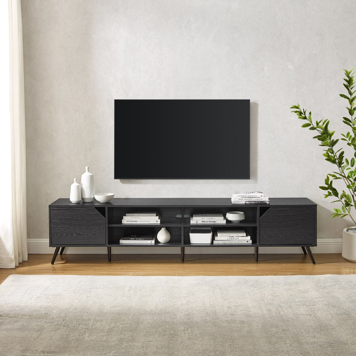 Noah Mid-Century Modern Angular TV Stand Collection-Entertainment-Parc Decor