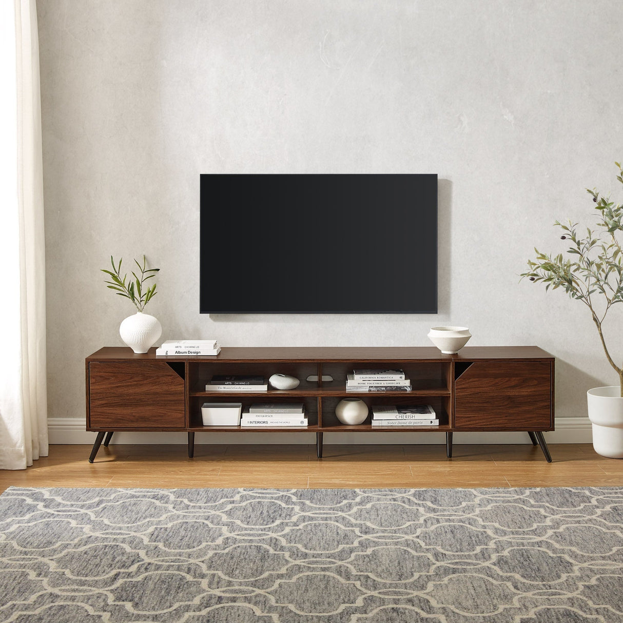 Noah Mid-Century Modern Angular TV Stand Collection-Entertainment-Parc Decor