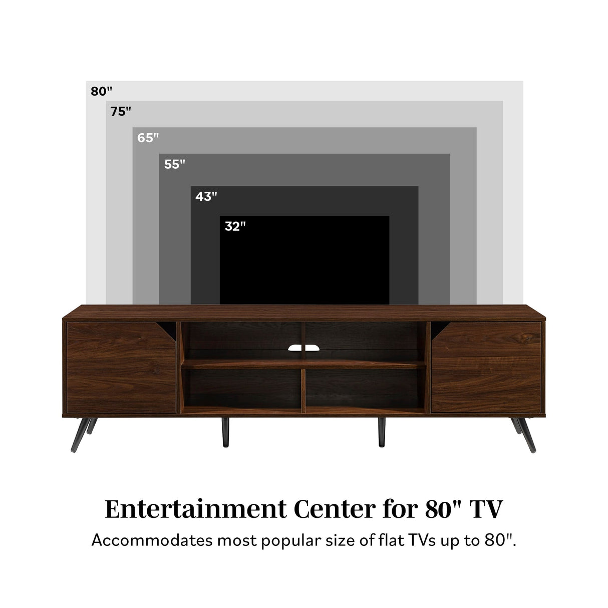 Noah Mid-Century Modern Angular TV Stand Collection-Entertainment-Parc Decor