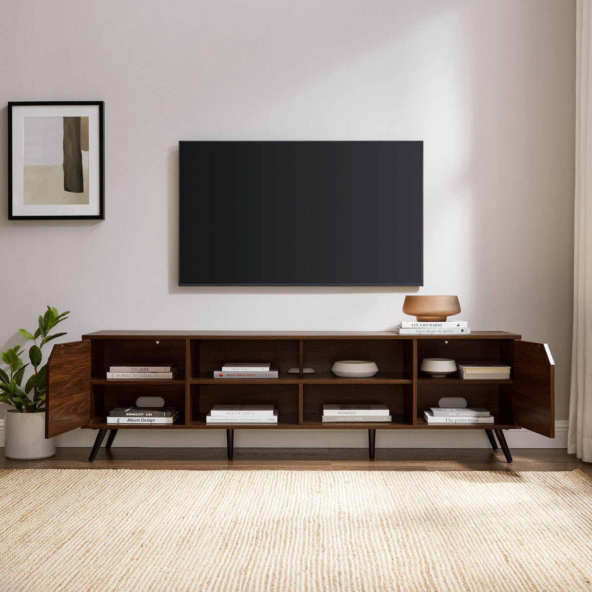 Noah Mid-Century Modern Angular TV Stand Collection-Entertainment-Parc Decor