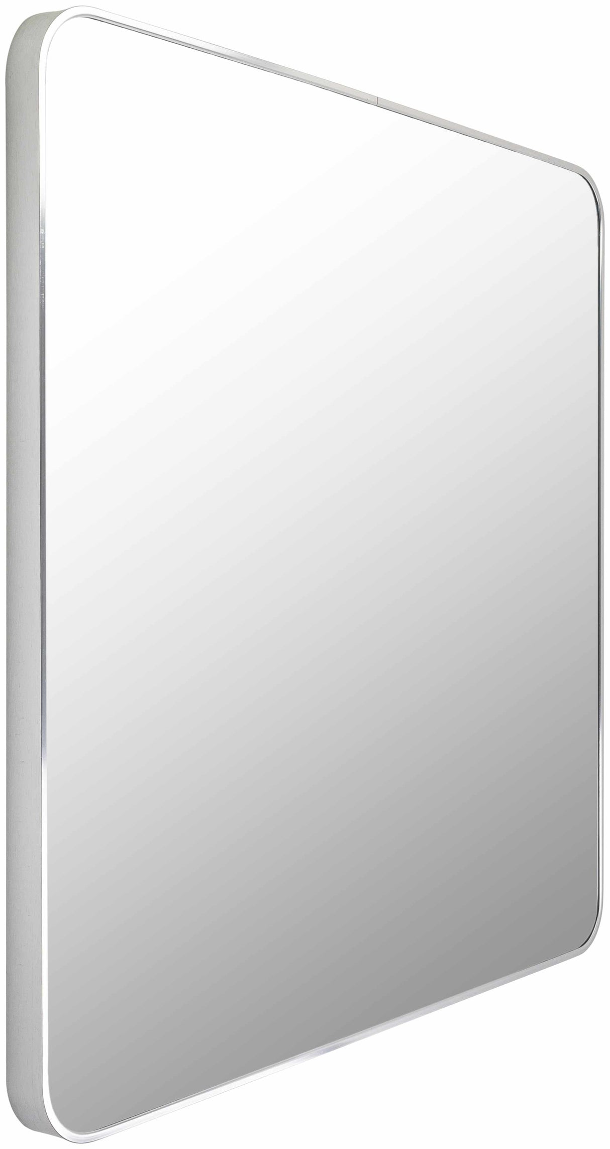 Ockenfels Modern Arched Silver Gray Wall Mirror-Mirrors-Parc Decor