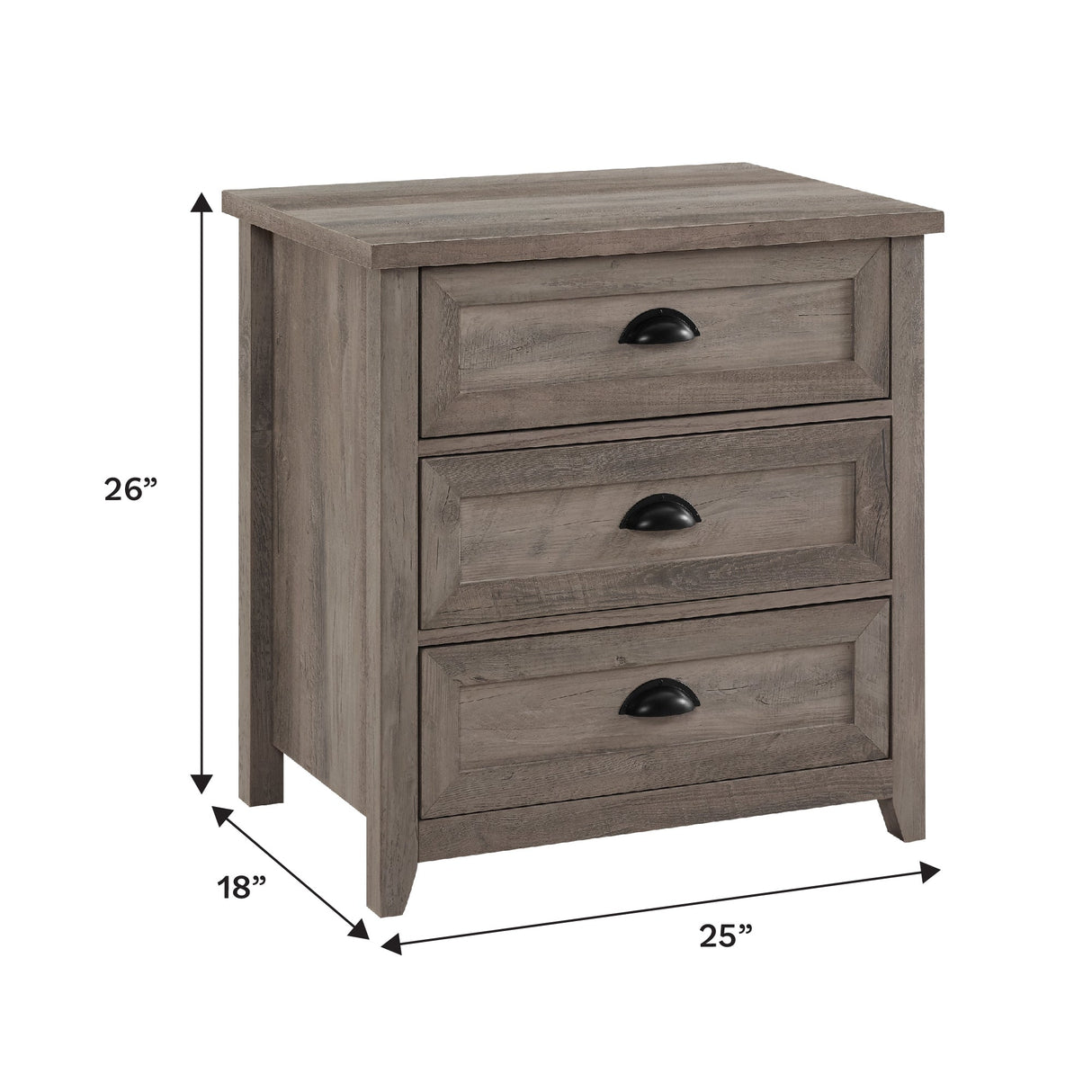 Odette Transitional Farmhouse Nightstand Collection-Bedroom-Parc Decor
