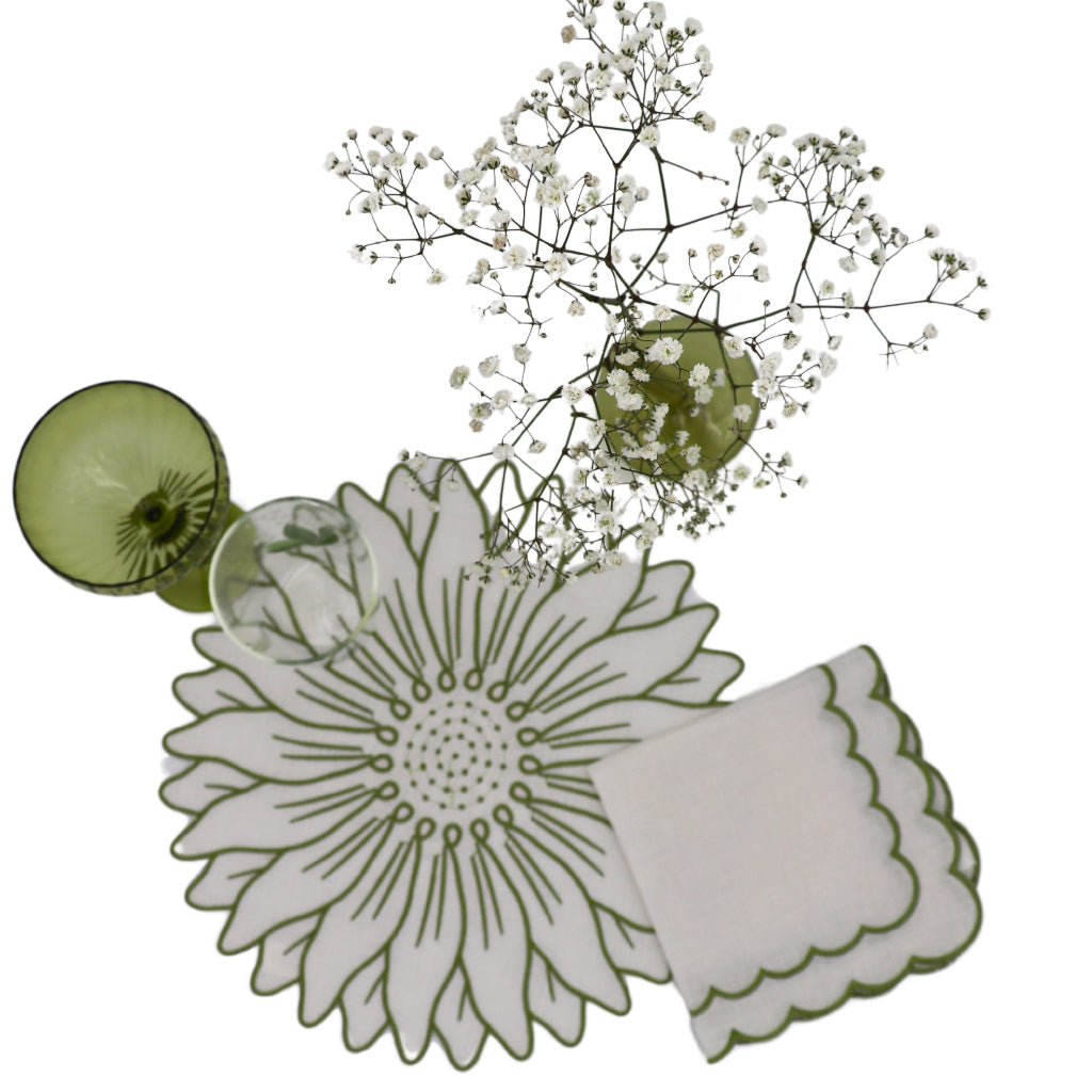 Olive Bloom Placemat - Case of 12 Placemats