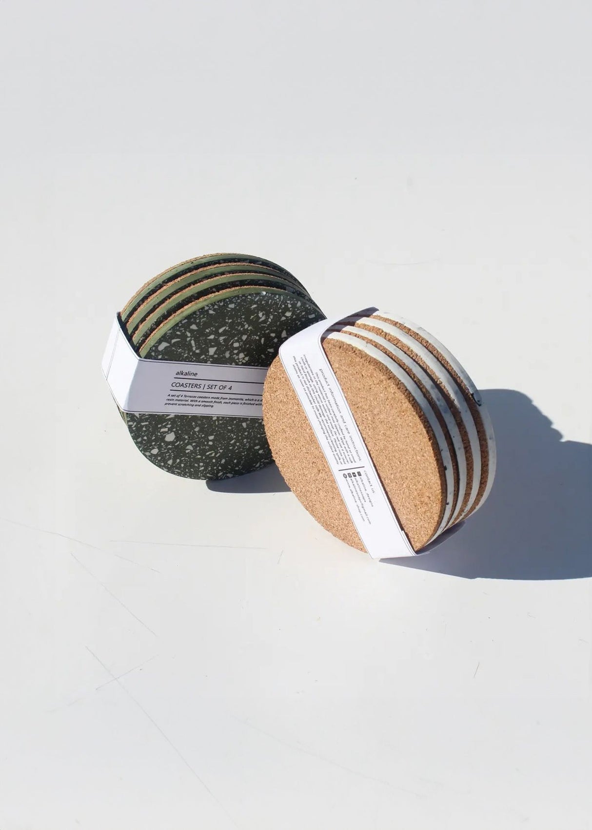 Olive Terrazzo Coasters - Set of 4-Décor-Parc Decor