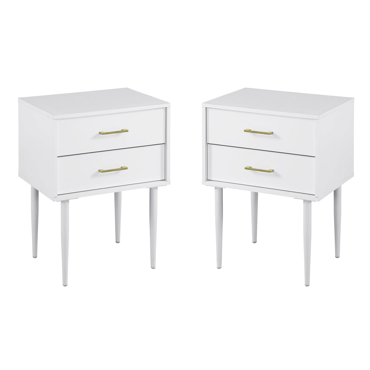 Olivia Two-Drawer Nightstand / Side Table, Set of 2-Occasional-Parc Decor