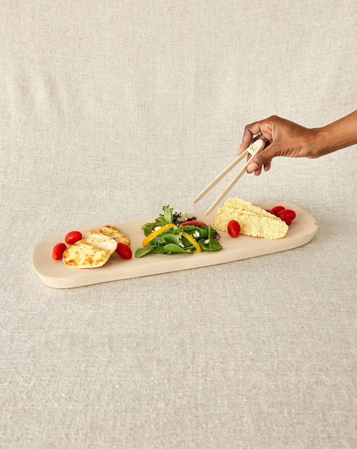 Organic Wooden Rectangle Bread Platter-Décor-Parc Decor