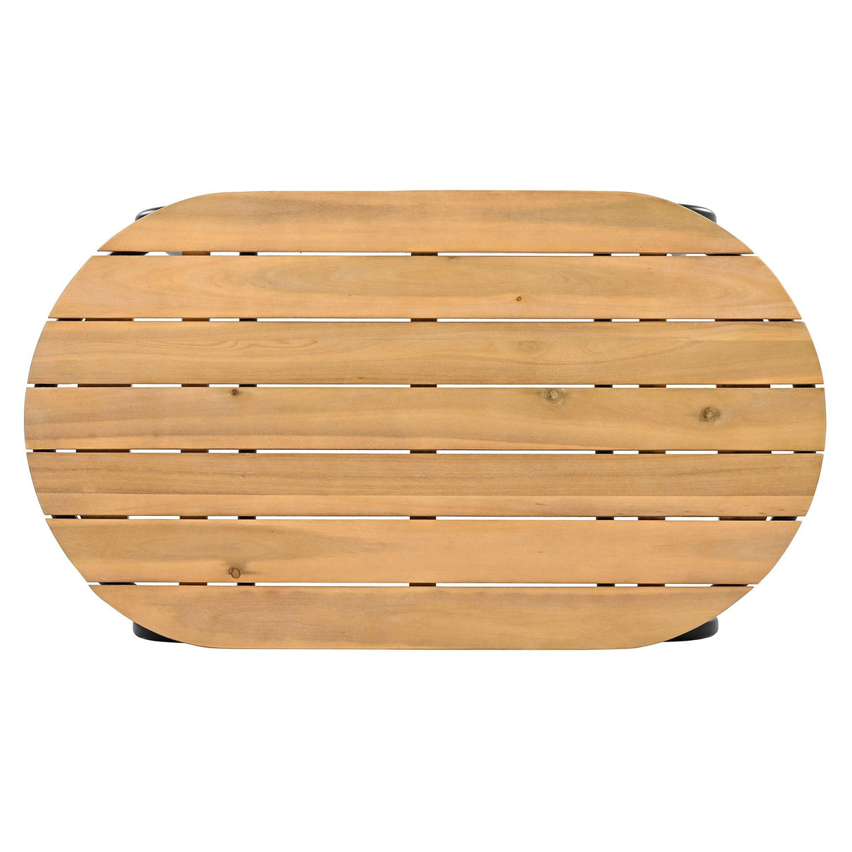 Outdoor Chaise Lounge Chairs Set of 3 with Acacia Side Table, Pool Lounge Chairs for Lawn, Deck, Beach-户外家居套装-Parc Decor