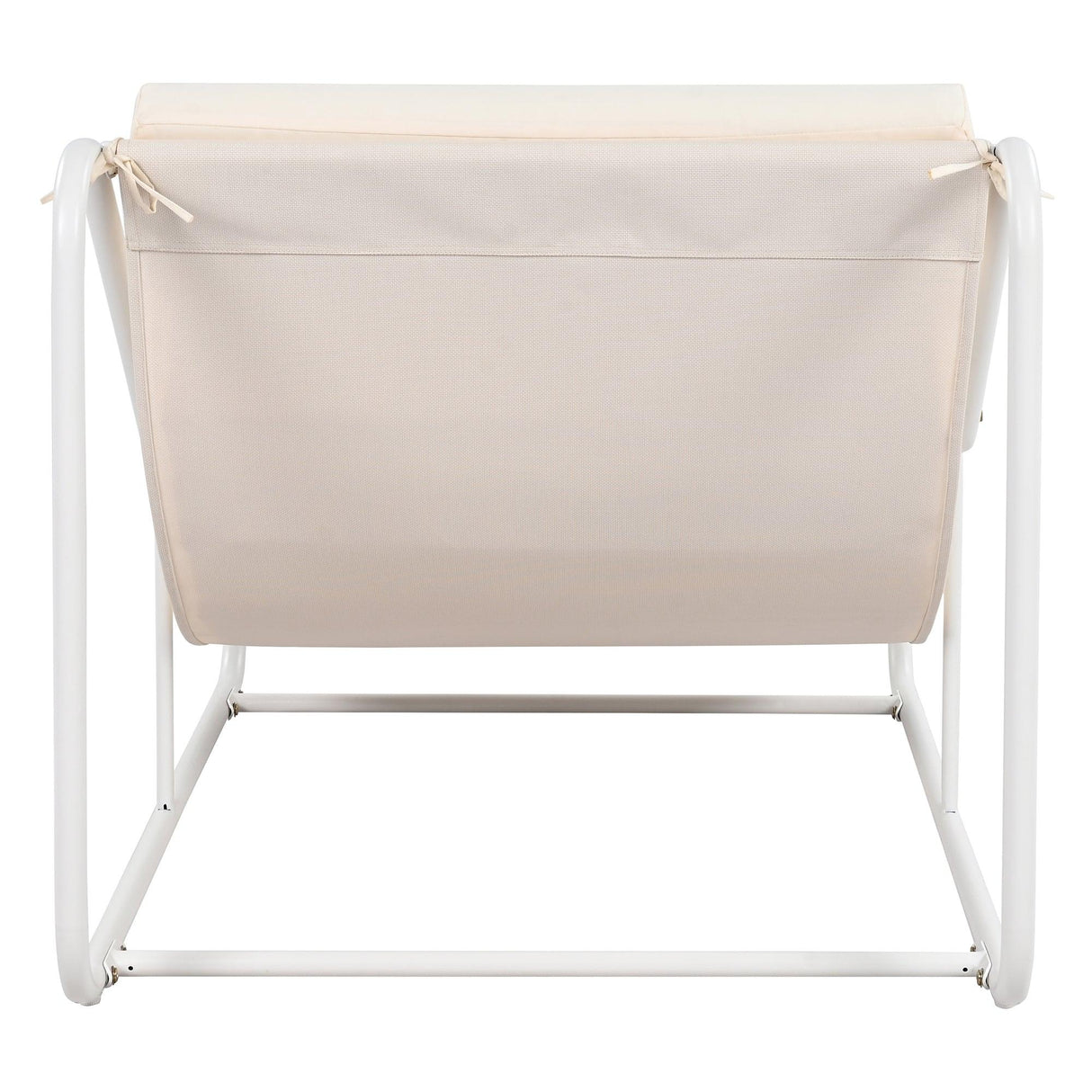 Outdoor Chaise Lounge Chairs Set of 3 with Acacia Side Table, Pool Lounge Chairs for Lawn, Deck, Beach-户外家居套装-Parc Decor