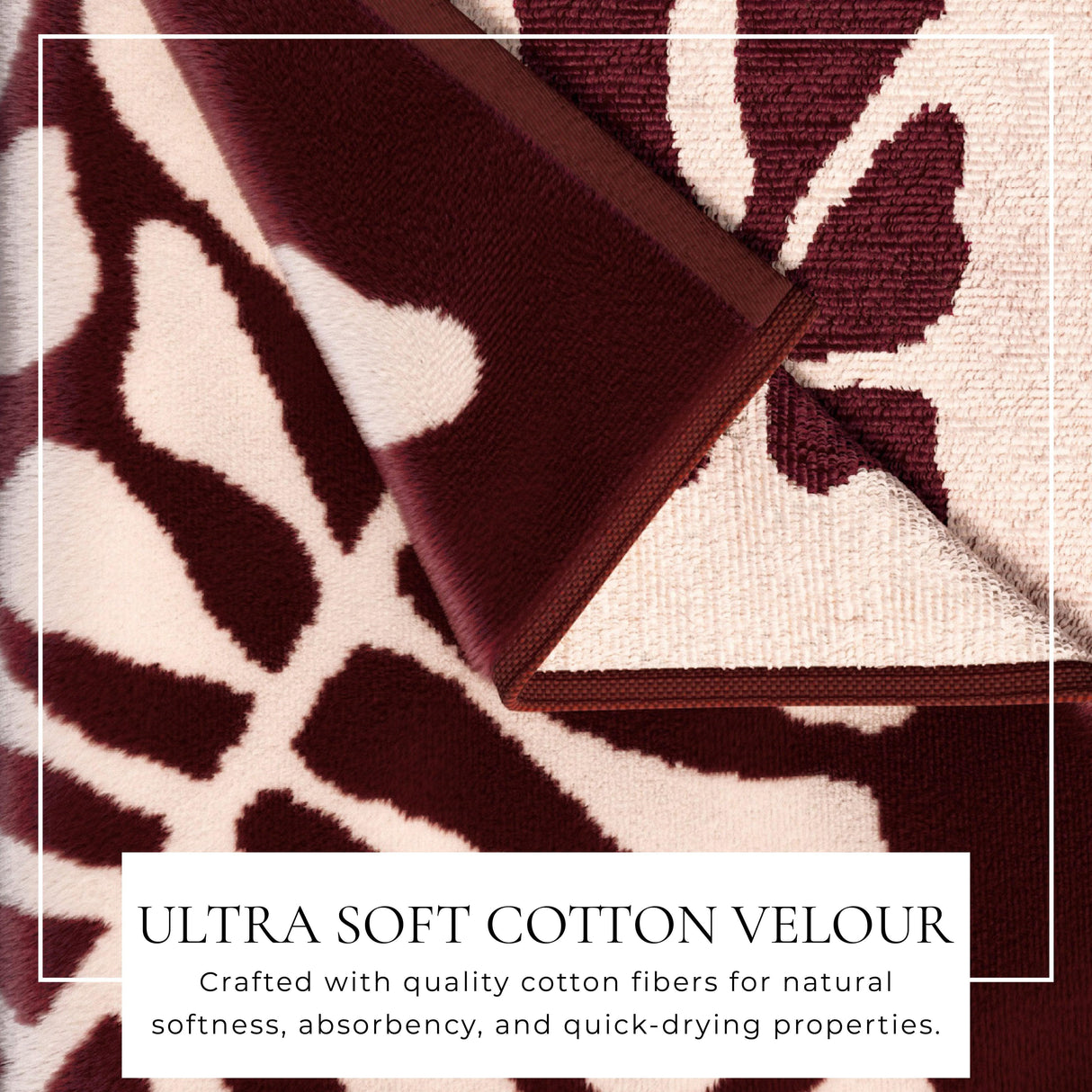 Oversized Retro Printed Beach Towel - St. Barts Collection-Beach Towels-Parc Decor