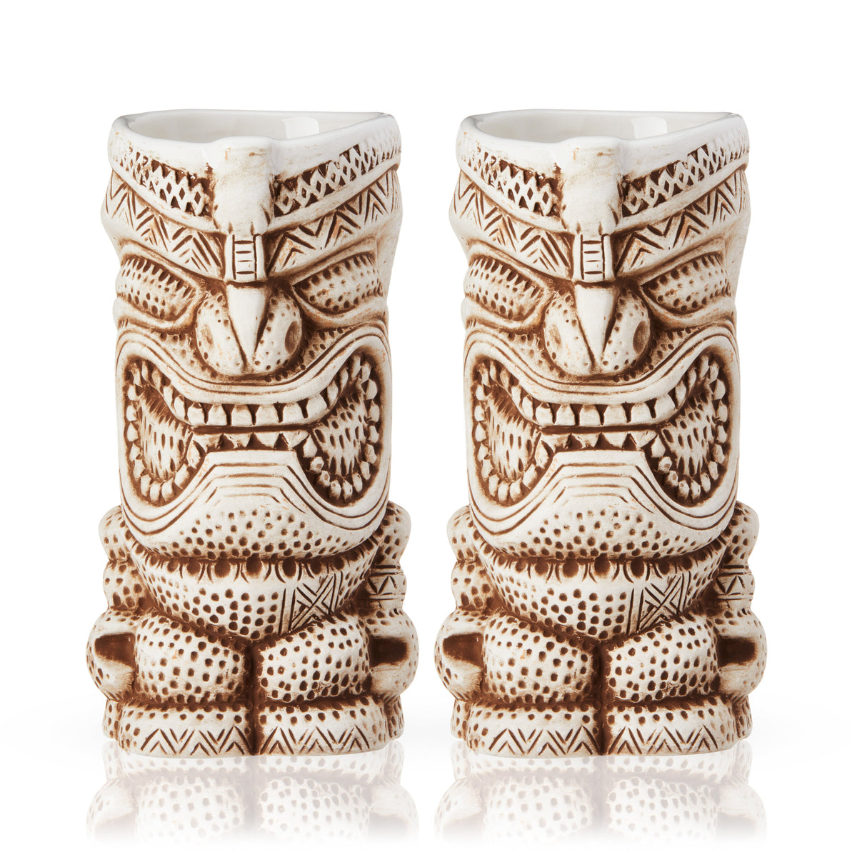 Pacific High Tide Tiki Mugs Set of 2-product_type::stemless_cocktail_glasses-Parc Decor