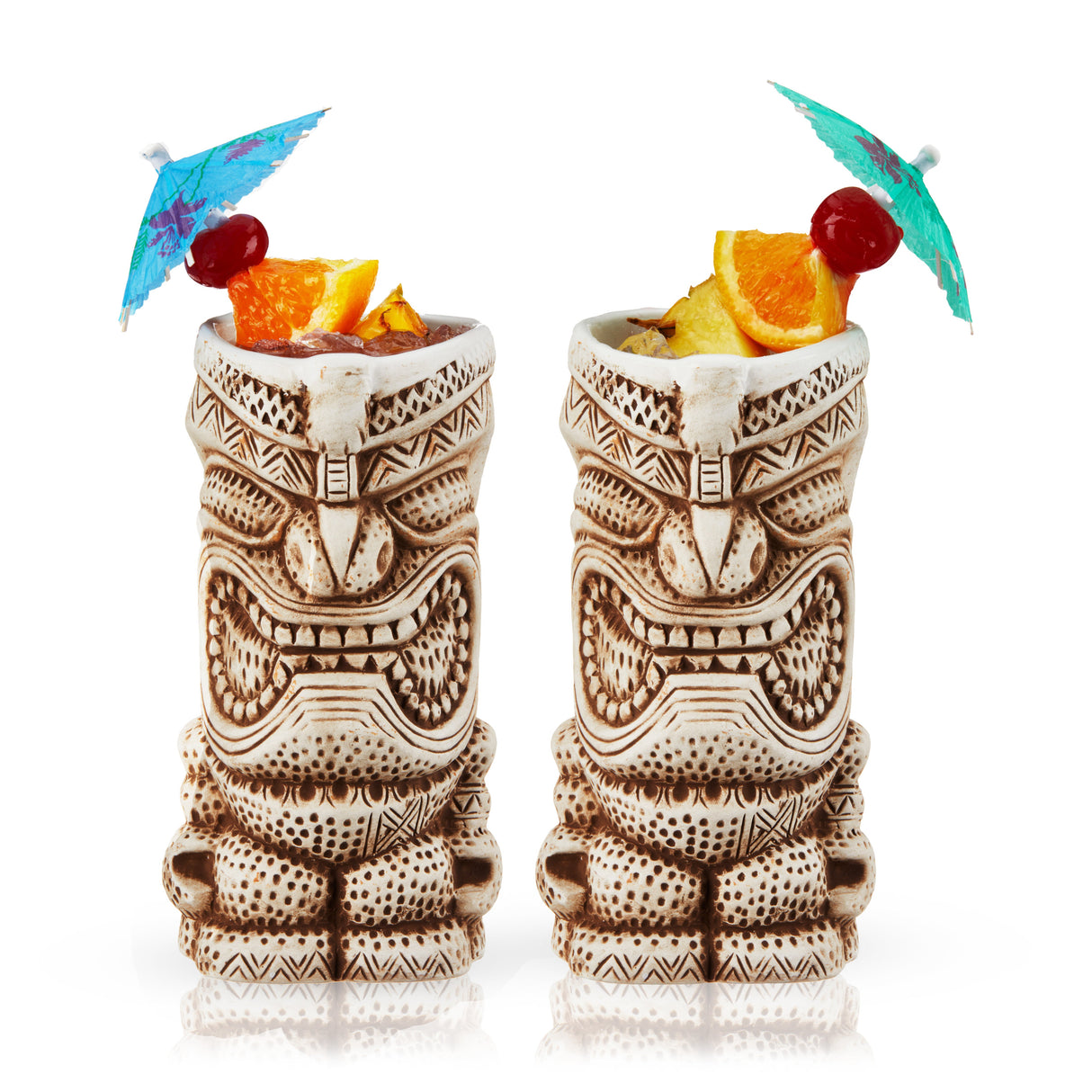 Pacific High Tide Tiki Mugs Set of 2-product_type::stemless_cocktail_glasses-Parc Decor