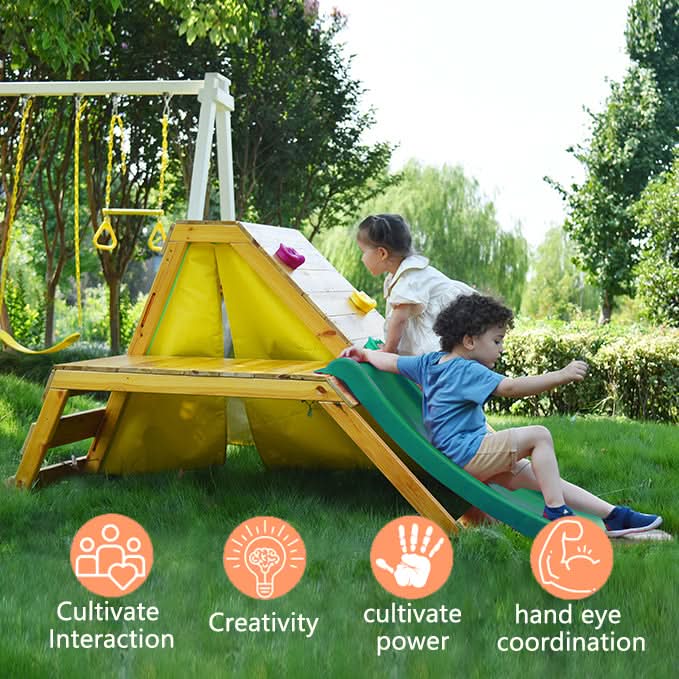 Palm - 5-in-1 Outdoor and Indoor Playground Playset-Outdoor-Parc Decor