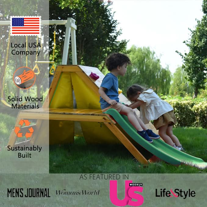 Palm - 5-in-1 Outdoor and Indoor Playground Playset-Outdoor-Parc Decor
