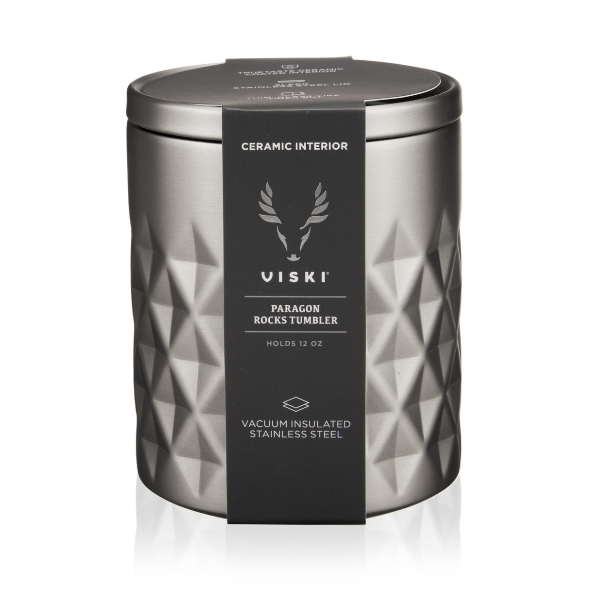 Paragon Stainless Steel Rocks Tumbler in Platinum