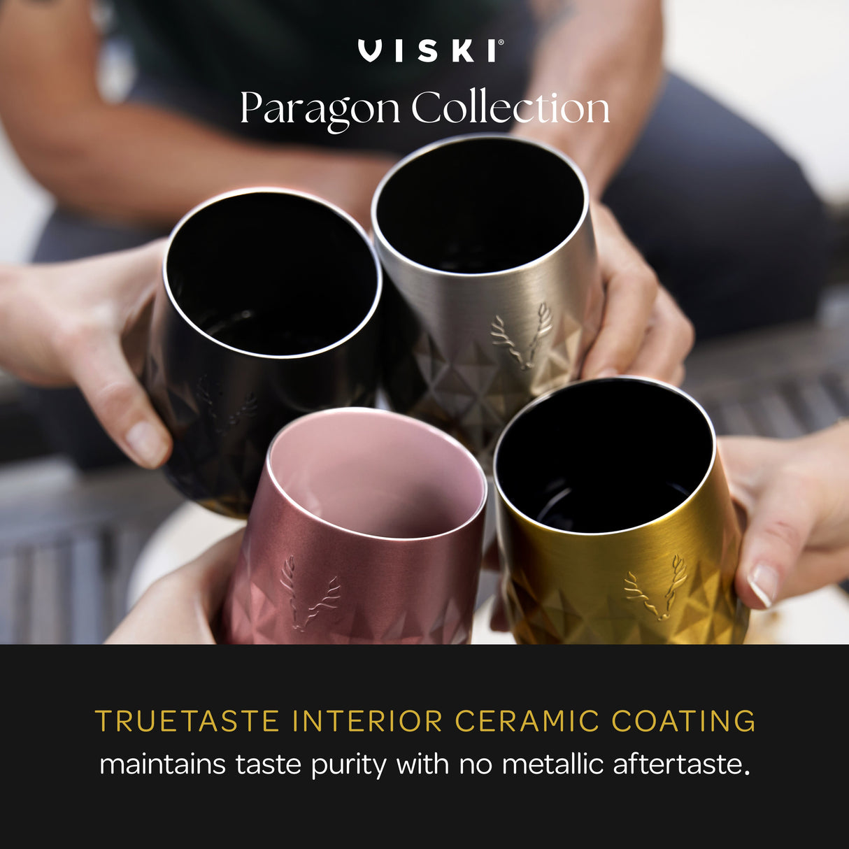 Paragon Stainless Steel Wine Tumbler in Gold