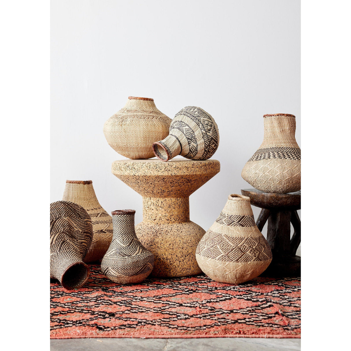 Patterned Binga Nongo Gourd Woven Basket
