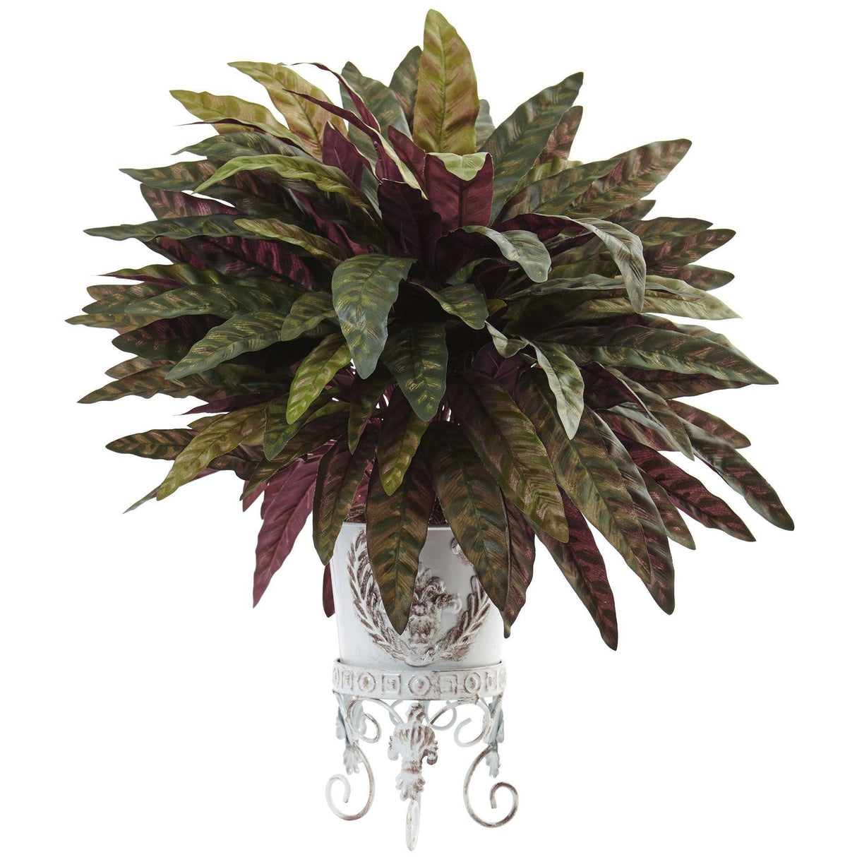 Peacock Bush with Metal Planter-Plant-Parc Decor
