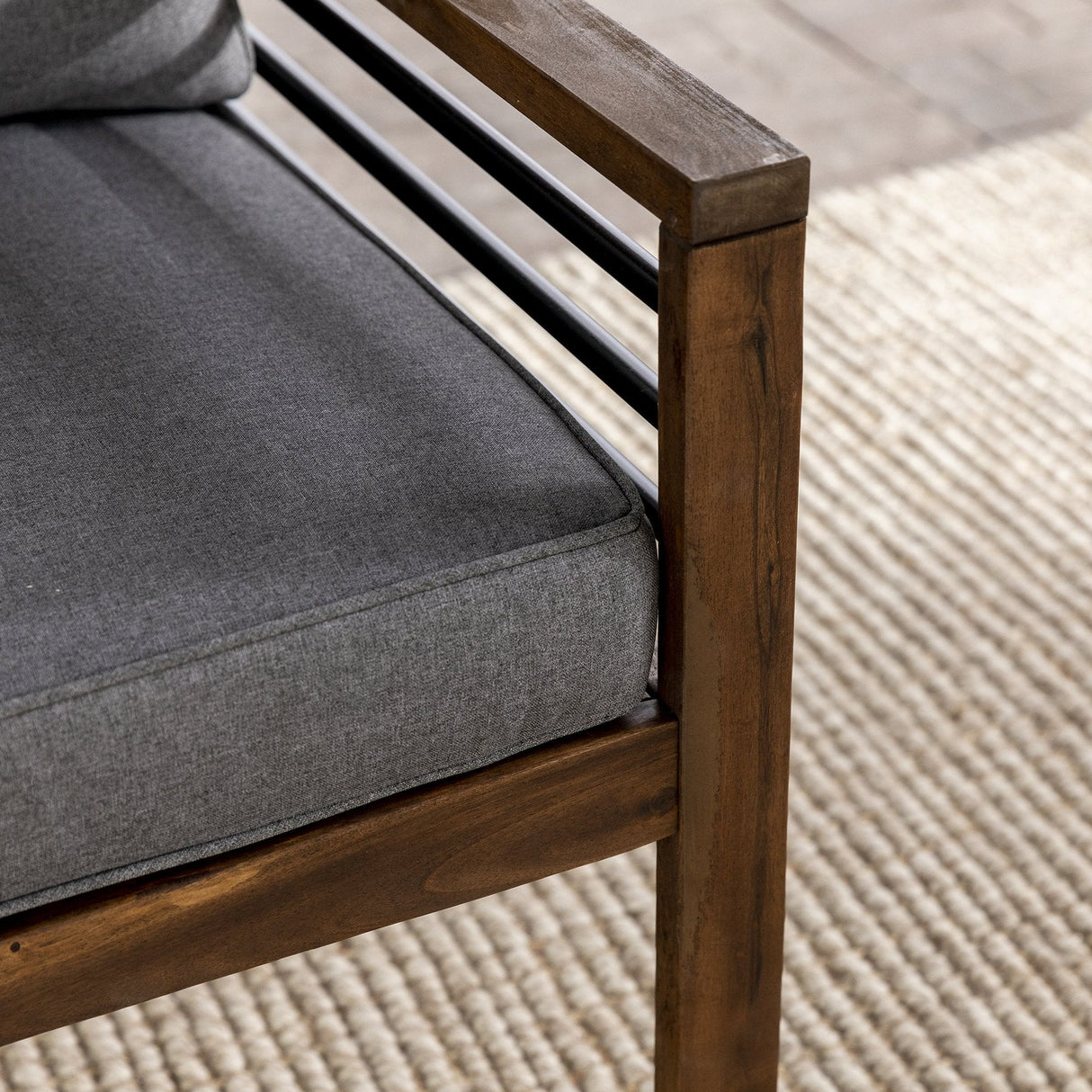 Pearson Modern Outdoor Loveseat-Outdoor-Parc Decor