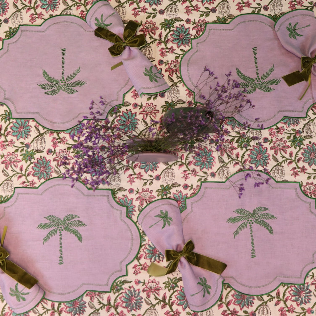 Pendula Petunia Organic Cotton Tablecloth