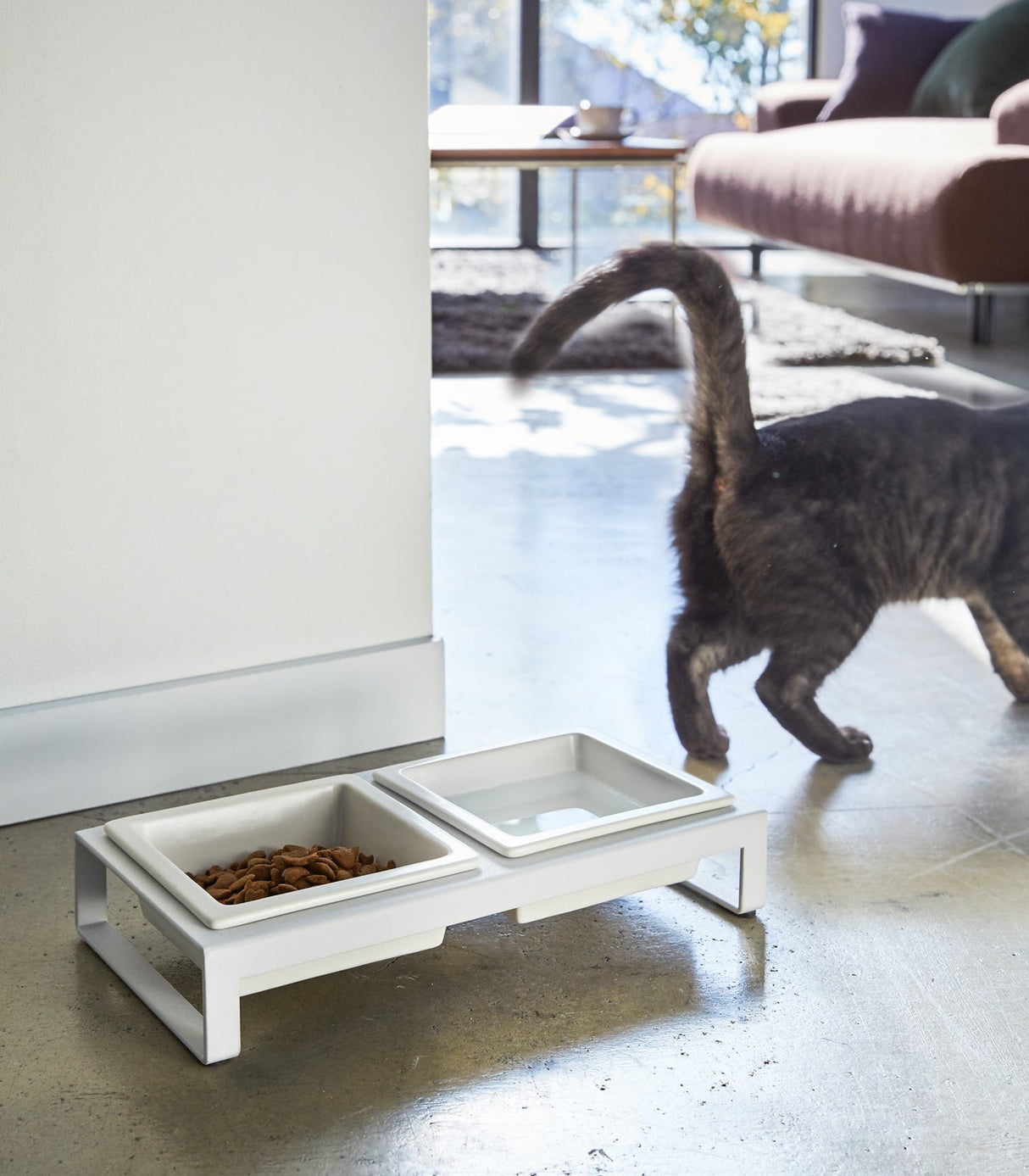Pet Food Bowl - Steel + Ceramic-Pets-Parc Decor