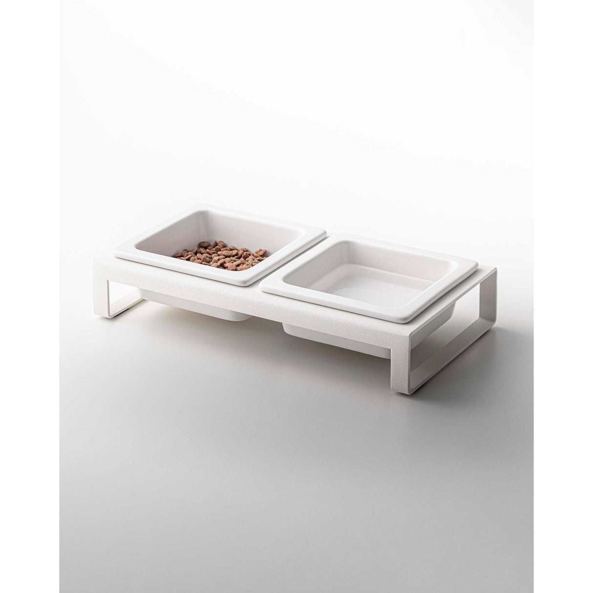 Pet Food Bowl - Steel + Ceramic